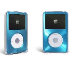 MIP Case for Apple iPod Classic Hard Case with Aluminum Plating 80gb 120gb 160gb-Light Blue