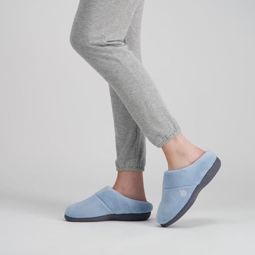 Isotoner Women s Classic Hoodback W Memory Foam Slip on Slipper