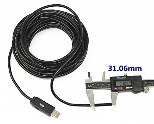 TOPMYS TM-IC5M Waterproof 5.5mm Diameter USB Waterproof 6 Leds Endoscope Borescope Inspection Wired Camera with full set accessories Hook Side-view Mirror Magnet