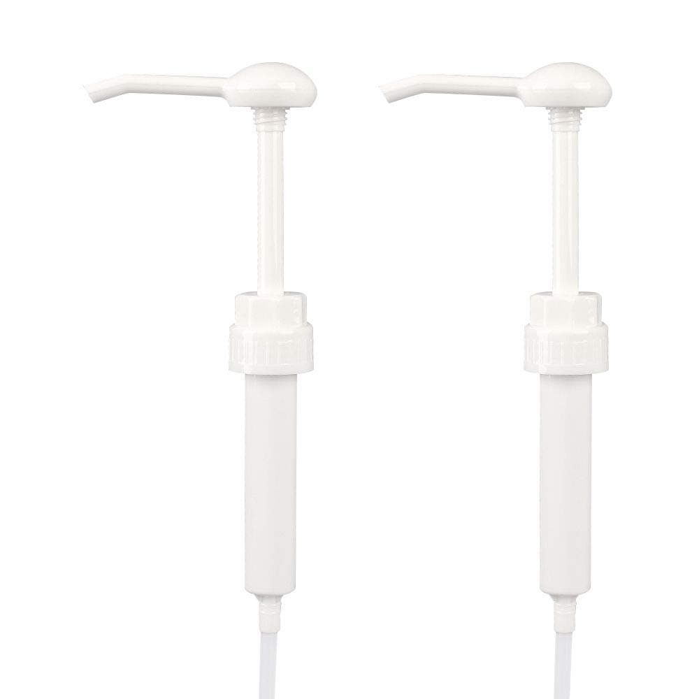 Viewnub Standard Closure Pump Dispenser for Gallon Jug Bottles, 30 ml Dosage White, 38 mm, Pack of 2