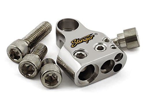 STINGERSPT55302 Multi GM Battery Terminal (1) 1/0 Gauge (1) 4 Gauge and (2) 8 Gauge Outputs