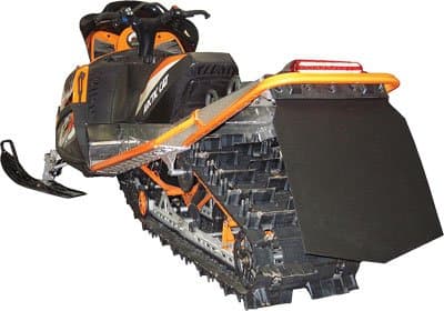 Proven Design SF-058MSPB Snowmobile Mud Flap Arctic Cat M-Series/X-Fire 2005-2008 Plain Black Snow Flap