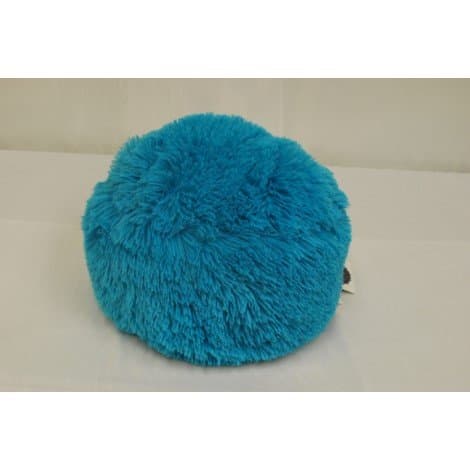 Golden Quality Bedding Plush Ball Pillow Faux Fur Soft and Comfy 9 X 12 Throw Pillow Set of 2(Turquoise)