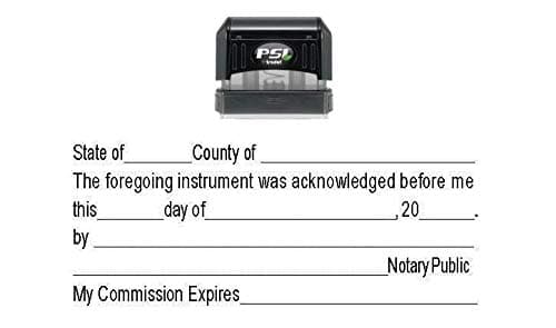 Notary ACKNOWLEDGEMENT Stamp