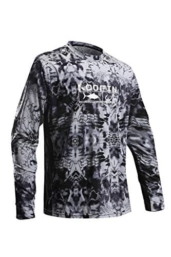 Performance Fishing Shirt Vented Long Sleeve Sunblock Shirt Sun Protection UPF50 Rash Guard with Mesh Sides