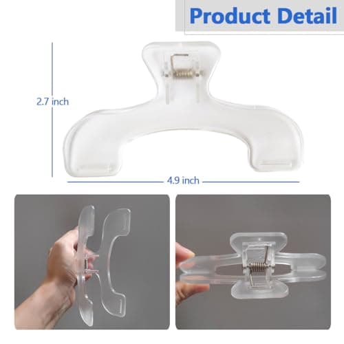 Transparent book clip