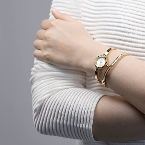 Spirit Ladies Gold Plated Watch and Bangle Gift Set ASPL158