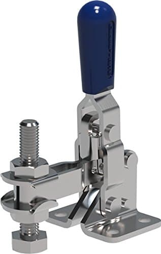 11011CR-SS (DSC 201-USS) Stainless Steel Vertical Hold-Down Clamp, U-Bar Flanged Base, 125 lb Holding Capacity