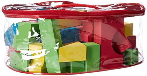 Edushape Educolor Building Blocks, 60 Piece w Storage/Travel Bag