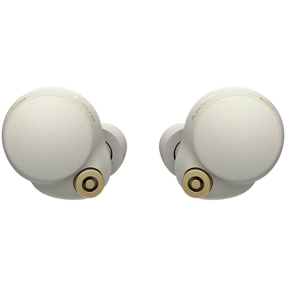 Sony WF-1000XM4 Industry Leading Active Noise Cancellation Multipoint Connection BT 5.2 TWS Truly Wireless in Ear Earbuds with Mic 36Hr Batt. Life WFH Built-in Mic for Clear Calls, Hi-Res Audio-Silver
