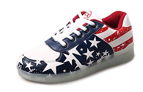 Another Summer 7 Colors LED Luminous Unisex Men & Women Sneakers USB Charging Light Colorful Glowing Leisure Flat Shoes