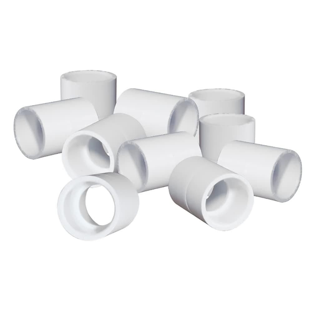 3/4" Schedule 40 PVC - SCH40 Pipe Coupling - Pack of 10