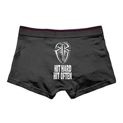 Lively Strawberry Men Roman Reigns Hit Hard Hit Often Full-Cut Briefs Underwear