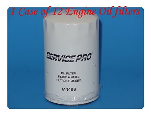 (Lot of 12) M4466 Engine Oil Filter Service Pro Fits: BMW 325 325E 325ES 325I 325IS 325IX 525I 528E MERCEDES-BENZ 190E 260E 300CE 300E 300SE 300SEL 300SL 300TE ,VOLKSWAGEN CORRADO