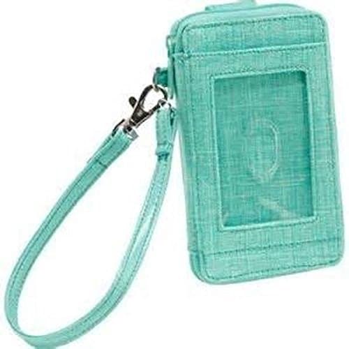 Thirty One Timeless Wristlet Turquoise Cross POP