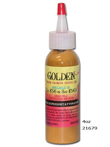 Tattoo Professional Prizm Ink 4oz Bottle Golden