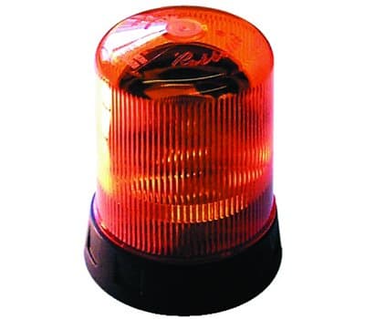 1x RUBBOLITE Amber Halogen Rotating Beacon 3 Bolt Fixing Type Takes 12 / 24v H1 halogen bulbs Commercial Accessories