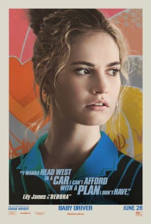 Import Posters BABY DRIVER – Lily James - US Movie Wall Poster Print - 30cm x 43cm / 12 Inches x 17 Inches