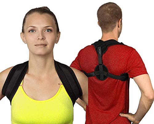 LEXSSON Posture Corrector Back Support Brace for Men & Women: Adjustable & Wearable Medical Posture Device with Comfort Shoulder Straps to Improve Lumbar, Thoracic & Cervical Pain & Slouching