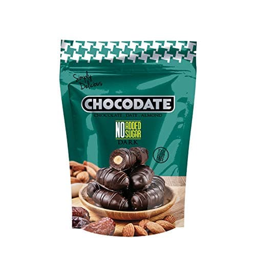 Chocodate Exclusive Dark No Sugar Added chocolate Pouch 250 gm