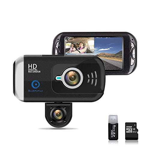 Dash Cam 1080P Dual Lens Dashboard Camera Recorder 170° Wide Angle Lens 3" LCD Screen with GPS