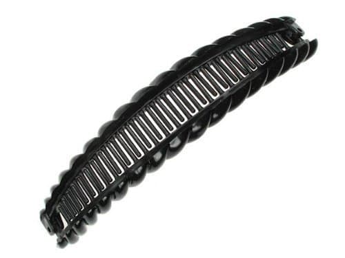 16cm Long Barley Twist Banana Clip-Black by Inca