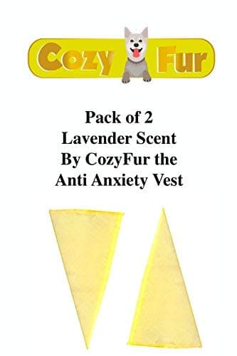 AGON Refill for CozyVest Pack of 2 Essential Oil Crystal Aromatherapy Scent Relaxing & Calming Smell Stress Aggression Fear Fireworks Storm Thunder Separation Triangle Dog Anxiety Shirt (Lavender)