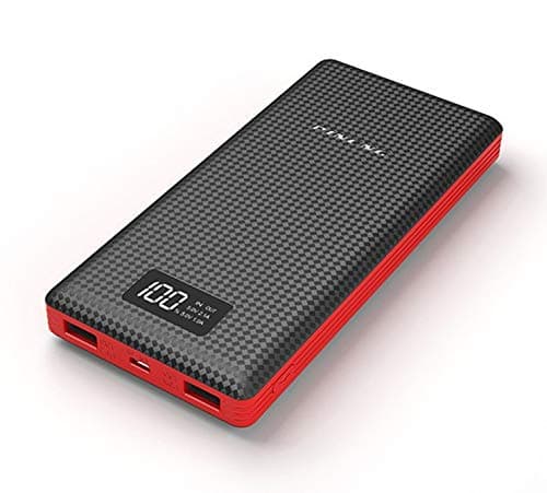 PINENG PN 969 20000mAh Mobile Power Bank Dual USB Portable External Battery Charger Support LED Display (United States/Black)