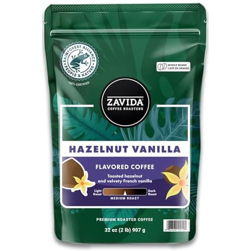 Hazelnut Vanilla Premium Whole Bean Coffee 0.9kg.
