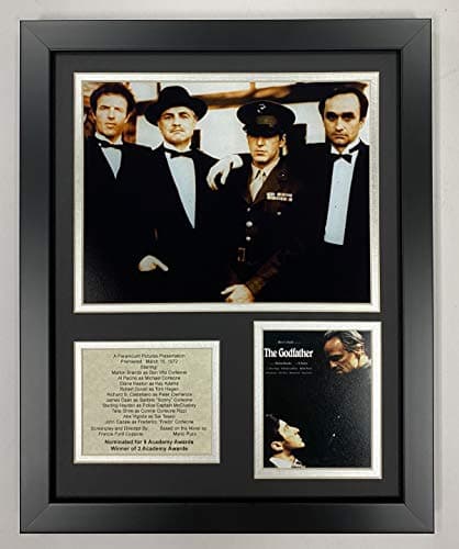 The Godfather Collectible | Framed Photo Collage Wall Art Decor - 12"x15" | Legends Never Die