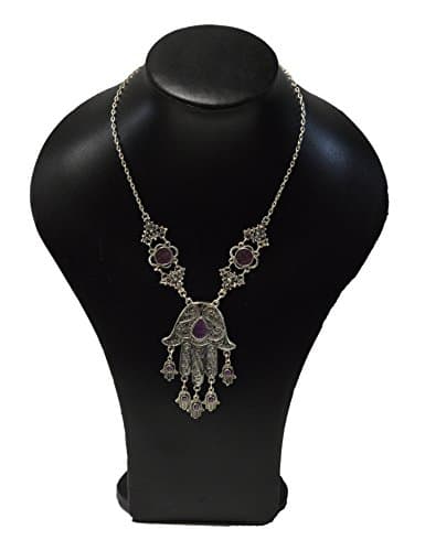 Morocan Jewerly Berber Necklace Arabic Colorfull Glass Beads Layered