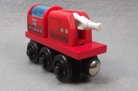 Thomas Wooden Railway - Sodor Fire Brigade Train Car - Retired