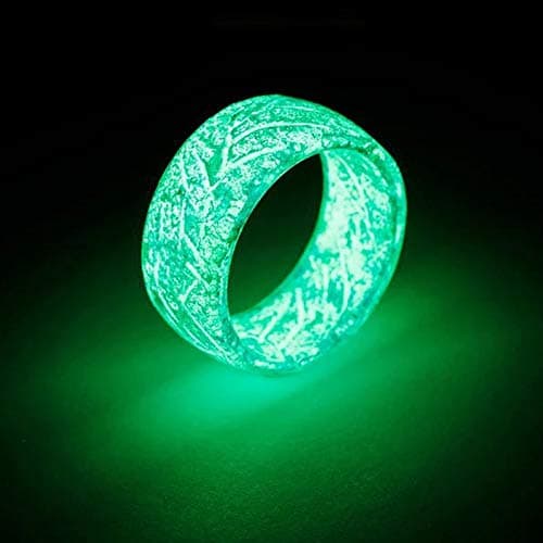 Aslion Luminous Glow Ring Glowing In The Dark Jewelry Unisex Decoration for Women Men