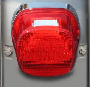 Custom Dynamics GEN2-LDW-R License Plate Light (Red LED Laydown Taillight With for 1999-2016 Harley-Davidson Models)