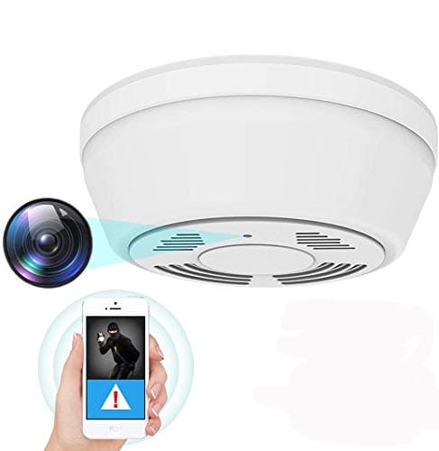 1080P Hidden Camera Smoke Detector , WiFi Camera with 180 Days Battery Power, Motion Activated Security Camera with Night Vision, Nanny Camera for Home Security(Video Only)