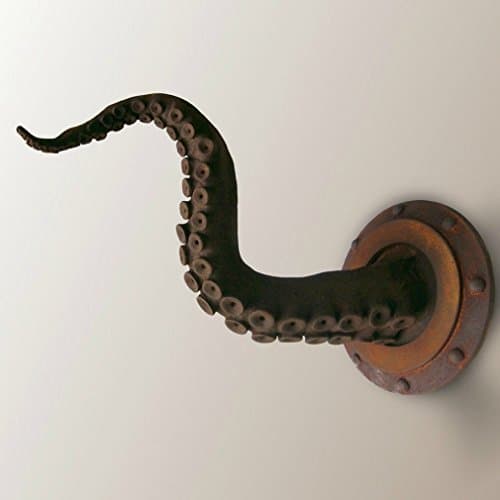 Rusty Tentacle Sculpture with Porthole