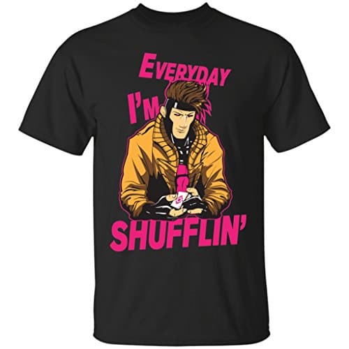 Emily Gift Shop Gambit X-Men Master Everyday I'm Shufflin Tshirt-Unisex