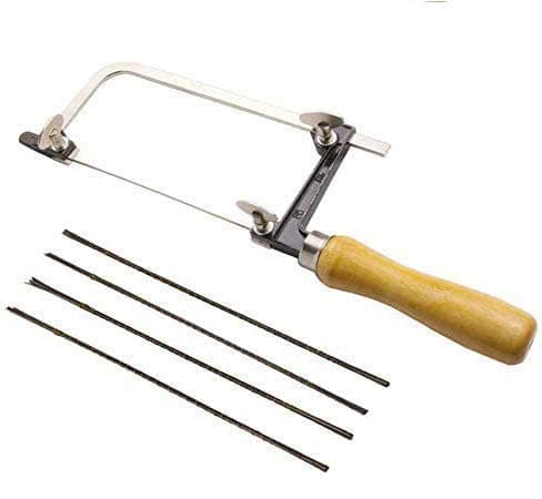 LTKJ Adjustable Hand Jewelry Saw Frame Sawbow with 48pcs Assorted Jewelers Saw Blades Professional Jewelry Making Kit