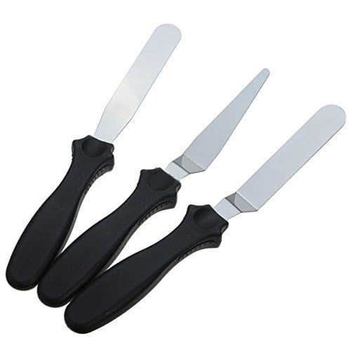 EVEN Cake Palette Knife, Stainless_Steel Icing Spatula, 3 Pieces Set Cake Knife Cream Icing Frosting Spatula Baking Kitchen Pastry Cake Decoration Tool. (3 PCS Knife, Set)