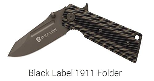 Browning Black Label 1911 Grip Folder Kicker Opening Knife