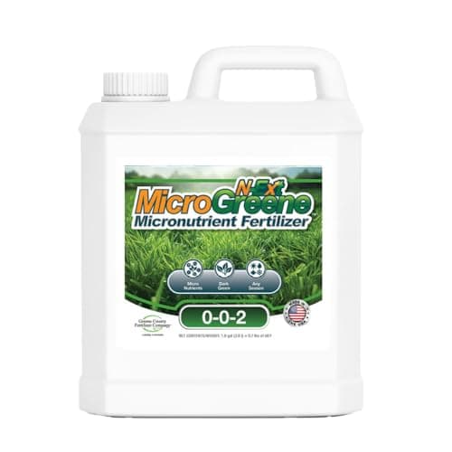 MicroGreene 0-0-2 - Micronutrient Supplement with Bio-Stimulants - 1 Single Gallon (128 oz) Covers up to 21,300 sq ft - Stimulate Roots and Soil Activity, Increase Plant Health, Improve Soil Fertility and Water Holding Capacity