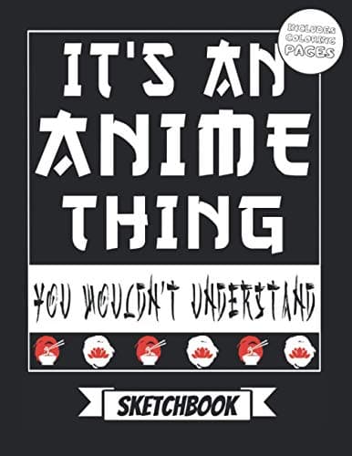 Anime Themed Sketch book: Personalized Sketch Pad for Drawing with Manga Themed Cover - Best Gift Idea for Teen Boys and Girls or Adults Paperback – 27 Oct. 2019