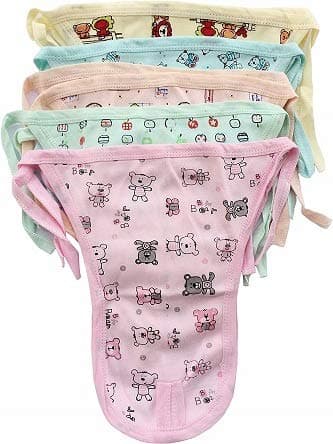 Sponsored Ad - CUTEABLY New Born Baby Washable and Reuseable Printed 100% Cotton Soft Langot (Pack of 10)