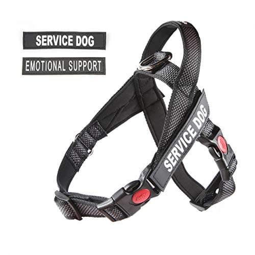 Pawshoppie Lightweight Service Dog Vest/Harness with Handle and 2 Free Removable"Service Dog" & 2 “Emotional Support’’ Patches, Reflective Strap to Ensure Safety(Size:S, Girth:17-20’’)