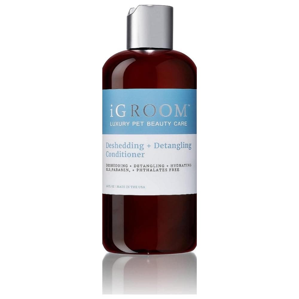 iGroom Deshedding & Detangling Dog Conditioner, Luxury Pet Beauty Care, Loosen Tangles + Unwanted Undercoat, Adds Shine + Volume, Made in USA, 16 oz
