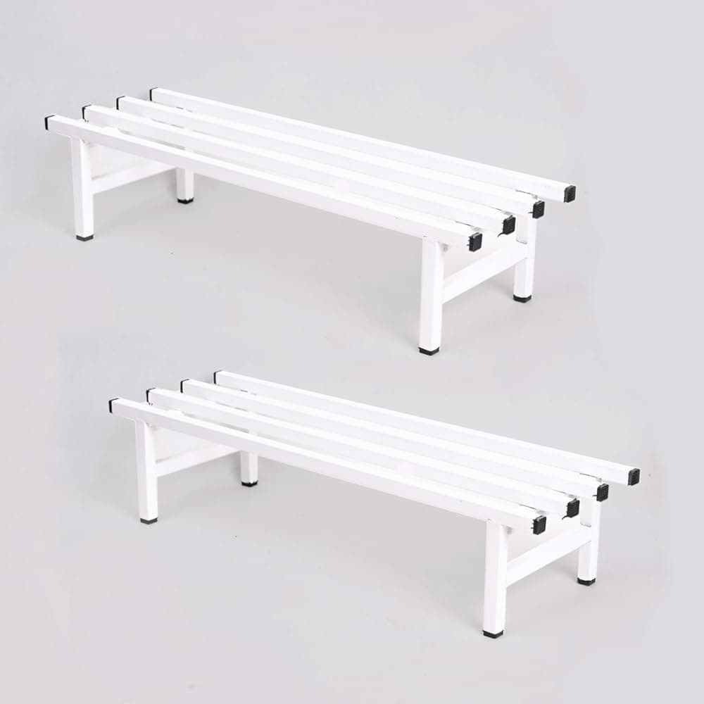 UGAOO Elevate Square Tube Plant Stand (Set of 2) | Heavy Duty Iron Pot Stand for Balcony, Home Decor, Indoor and Outdoor Use (White)