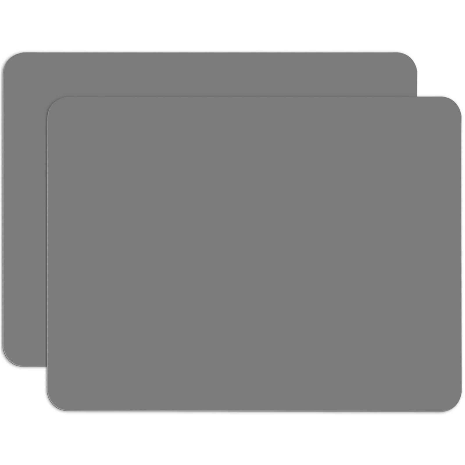 Gartful シリコーンクラフトマット 2枚パック 15.7インチ x 11.8インチ クラフト用シリコンマット 大型耐熱シート ジュエリーキャスティングモールド エポキシ樹脂 絵画 カウンターテーブルプロテクター プレースマット ダークグレー