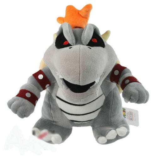 Meijiada Super Mario Bros Dry Bowser Bone Skeleton Koopa Plush Toy Stuffed Animal 9 Inches
