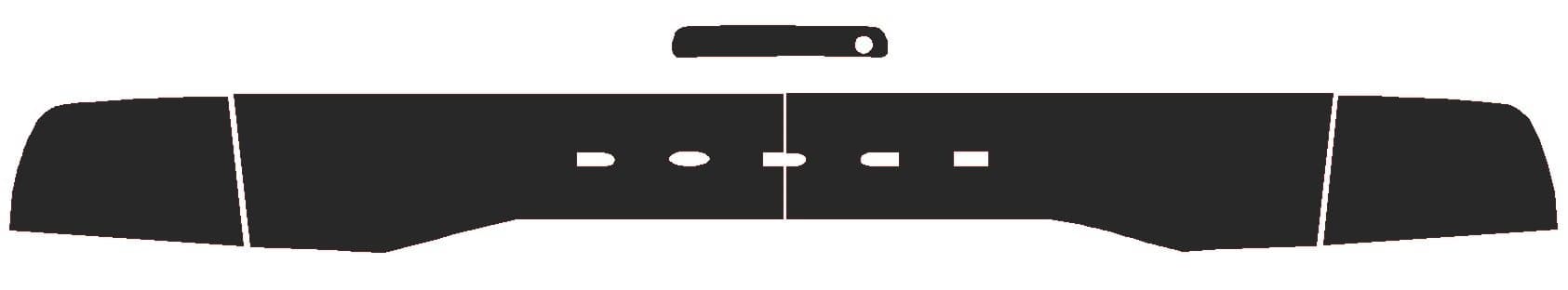 SlickMod Precut Vinyl Tint Cover for 2011-2014 Dodge Charger Taillights (20% Dark Smoke)