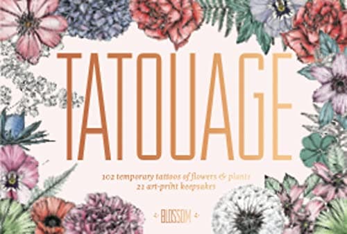 Tatouage: Blossom: 102 Temporary Tattoos of Flowers & Plants and 21 Art-Print Keepsakes (Magma for Laurence King) Novelty Book – 4 April 2017
